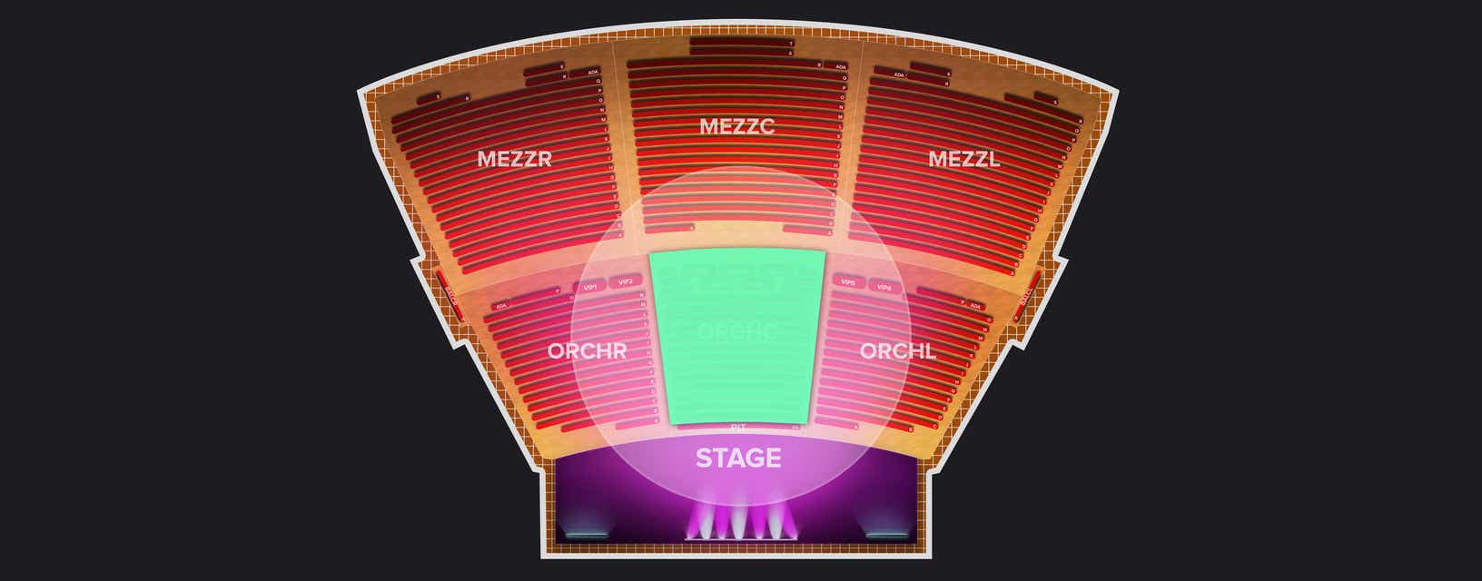 Seat view from Orchestra