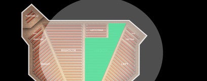 Seat view from Left Center