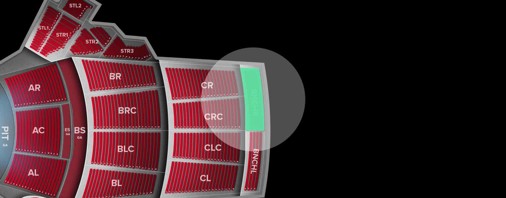 Seat view from