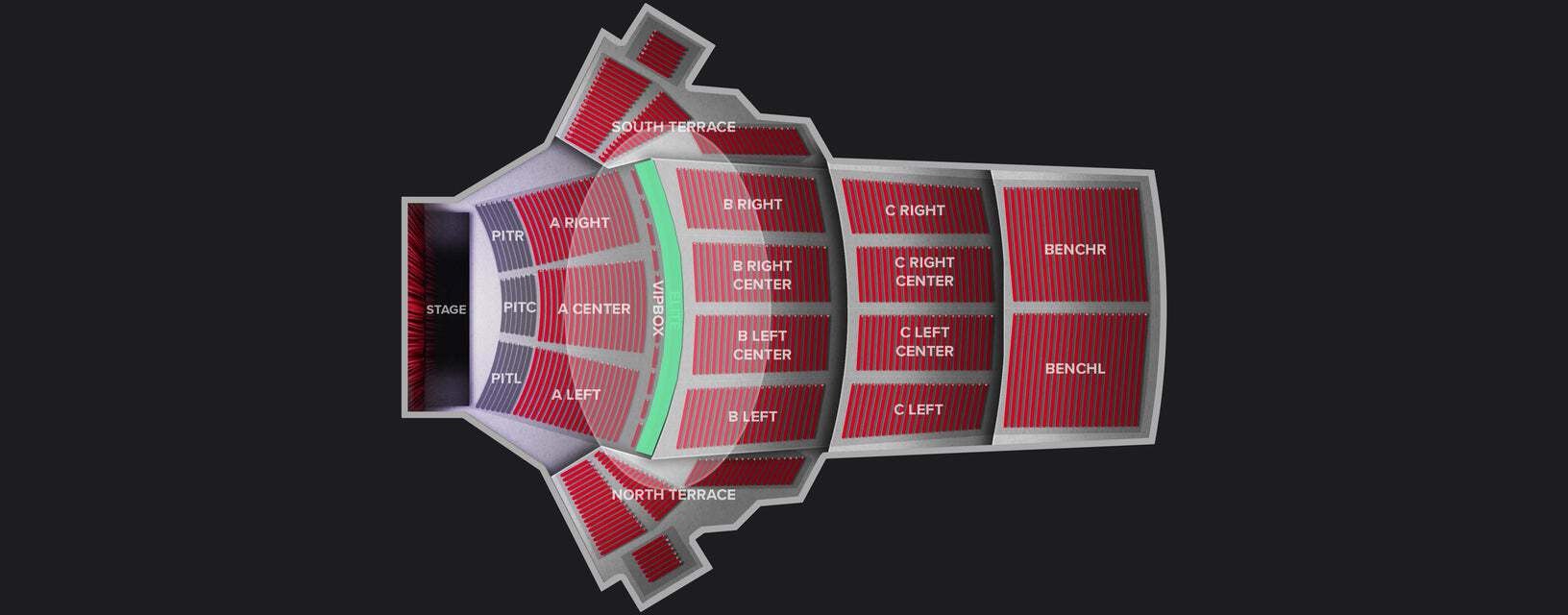 Seat view from Elite