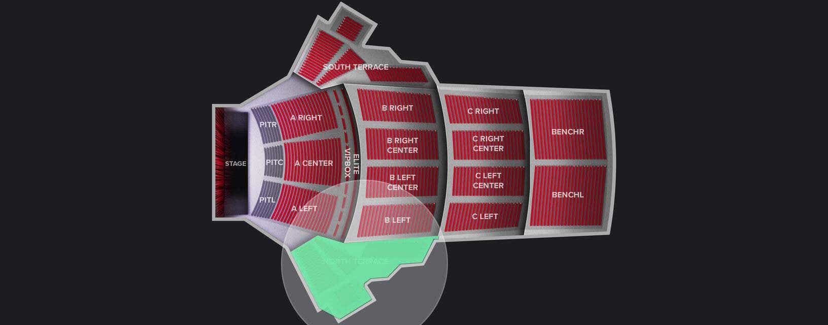 Seat view from