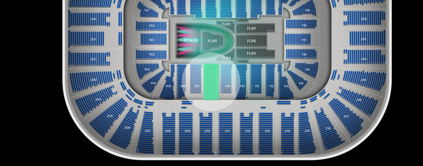 Seat view from Lower
