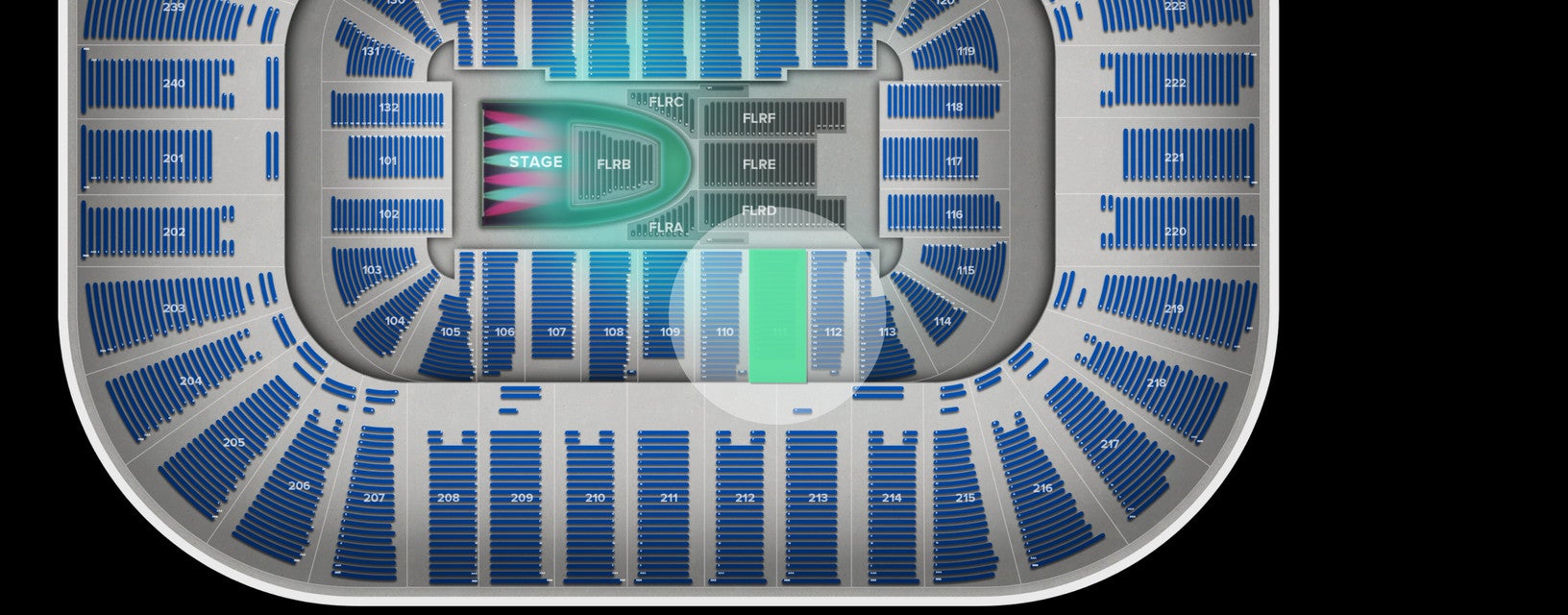 Seat view from Lower