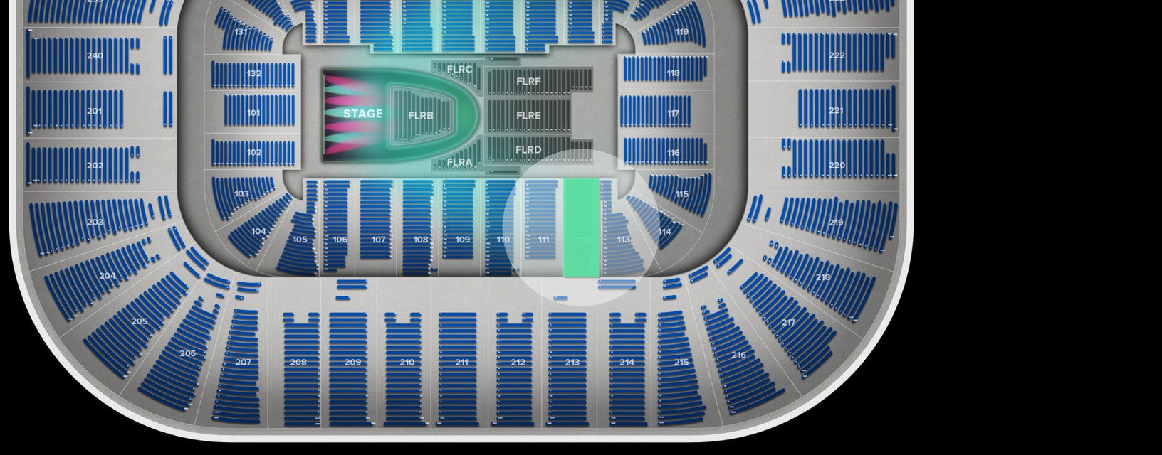 Seat view from Lower