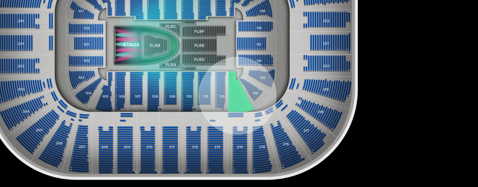 Seat view from Lower