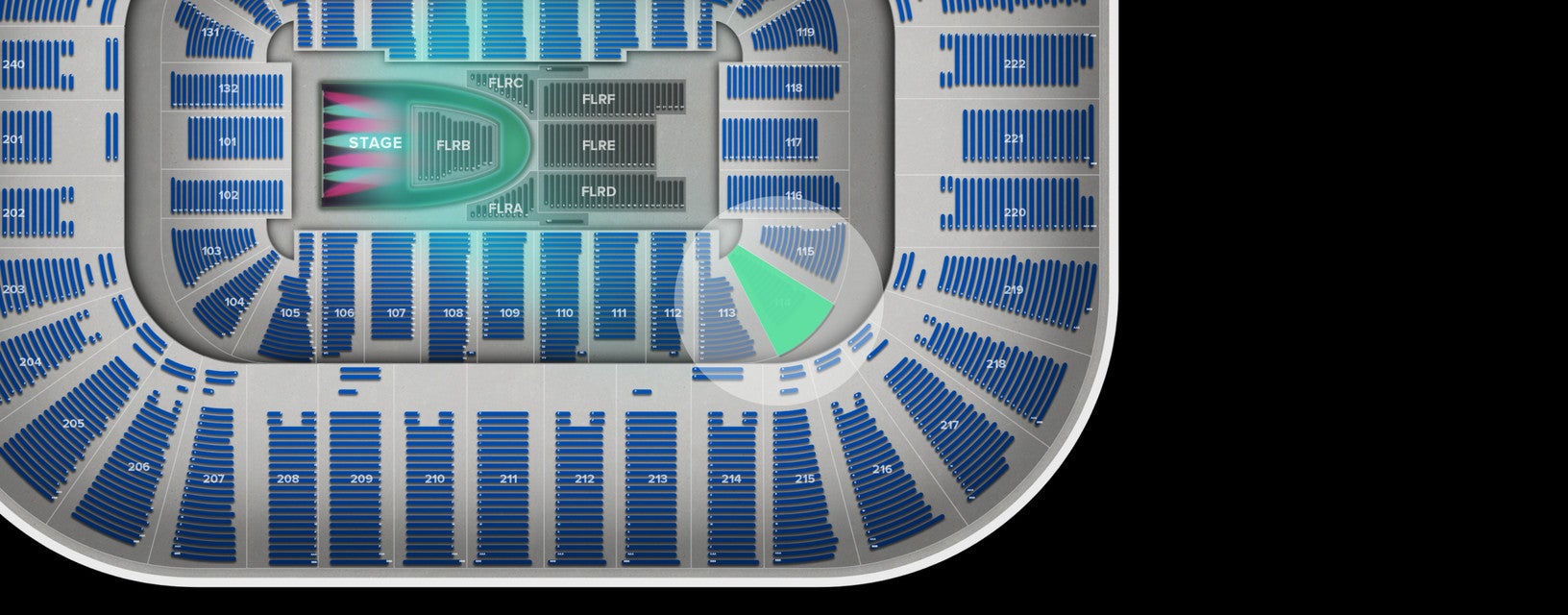 Seat view from Lower