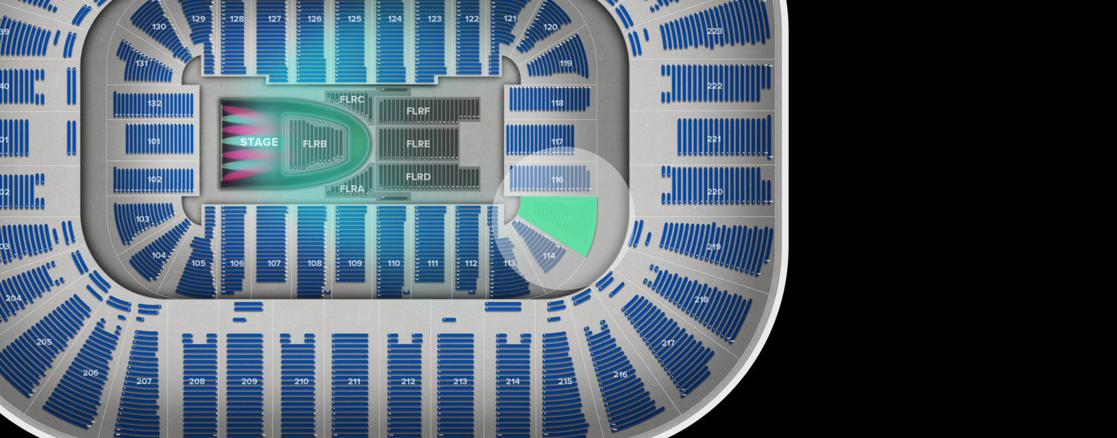 Seat view from Lower