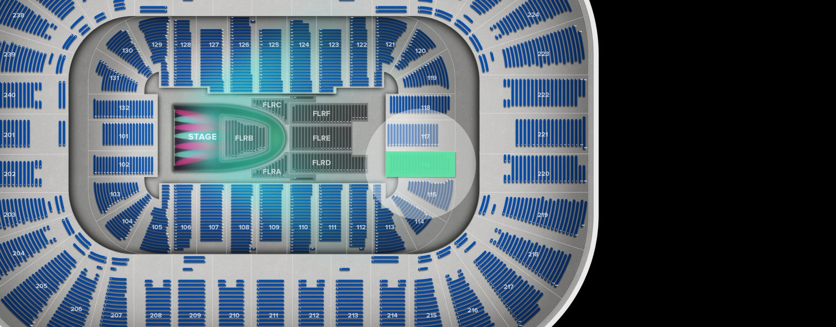 Seat view from Lower
