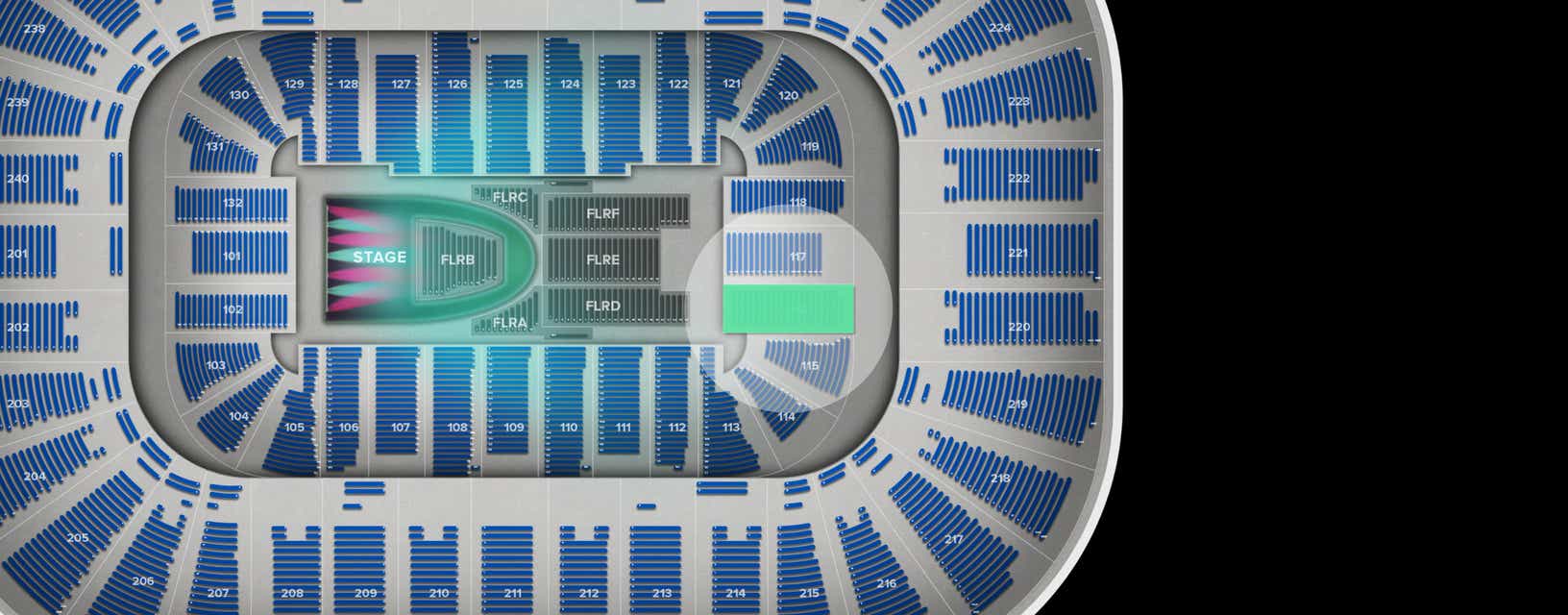 Seat view from Lower