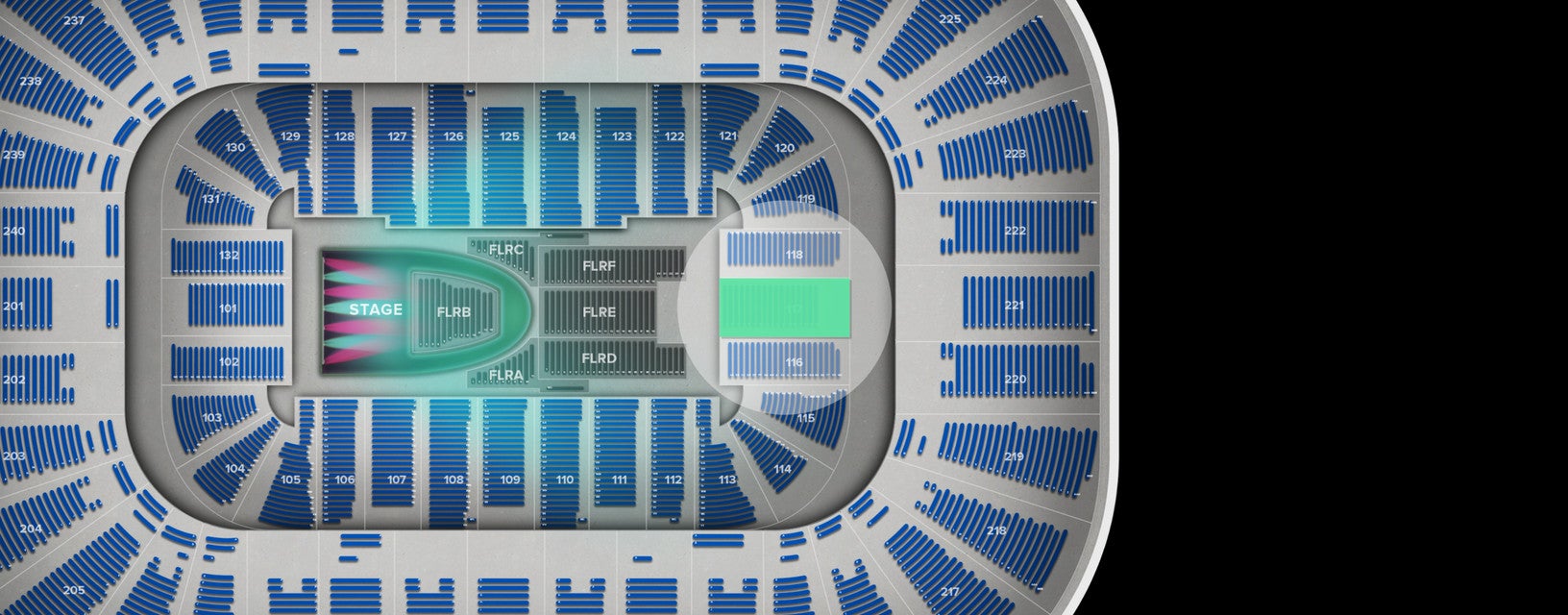 Seat view from Lower