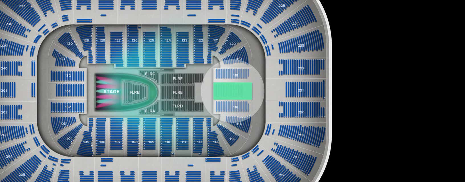 Seat view from Lower
