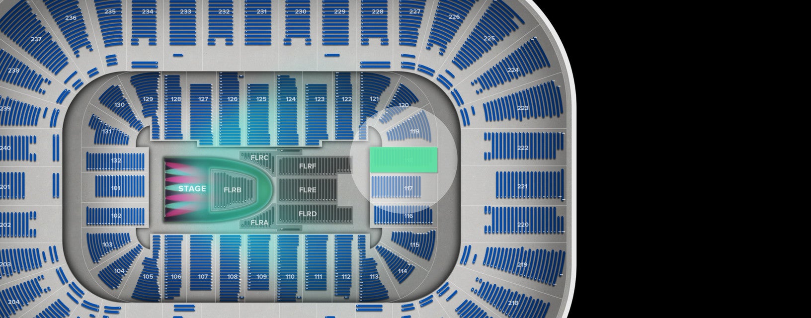 Seat view from Lower