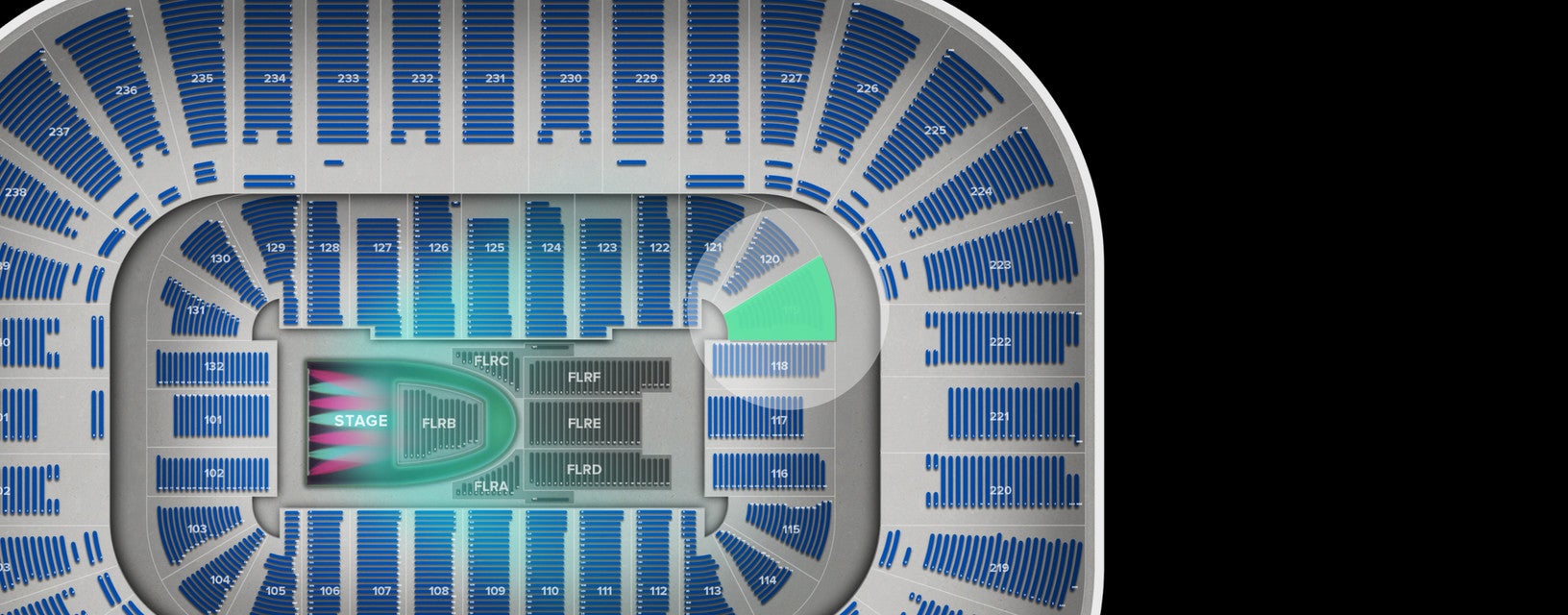 Seat view from Lower
