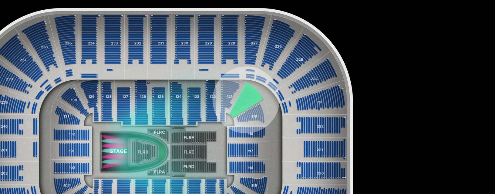 Seat view from Lower