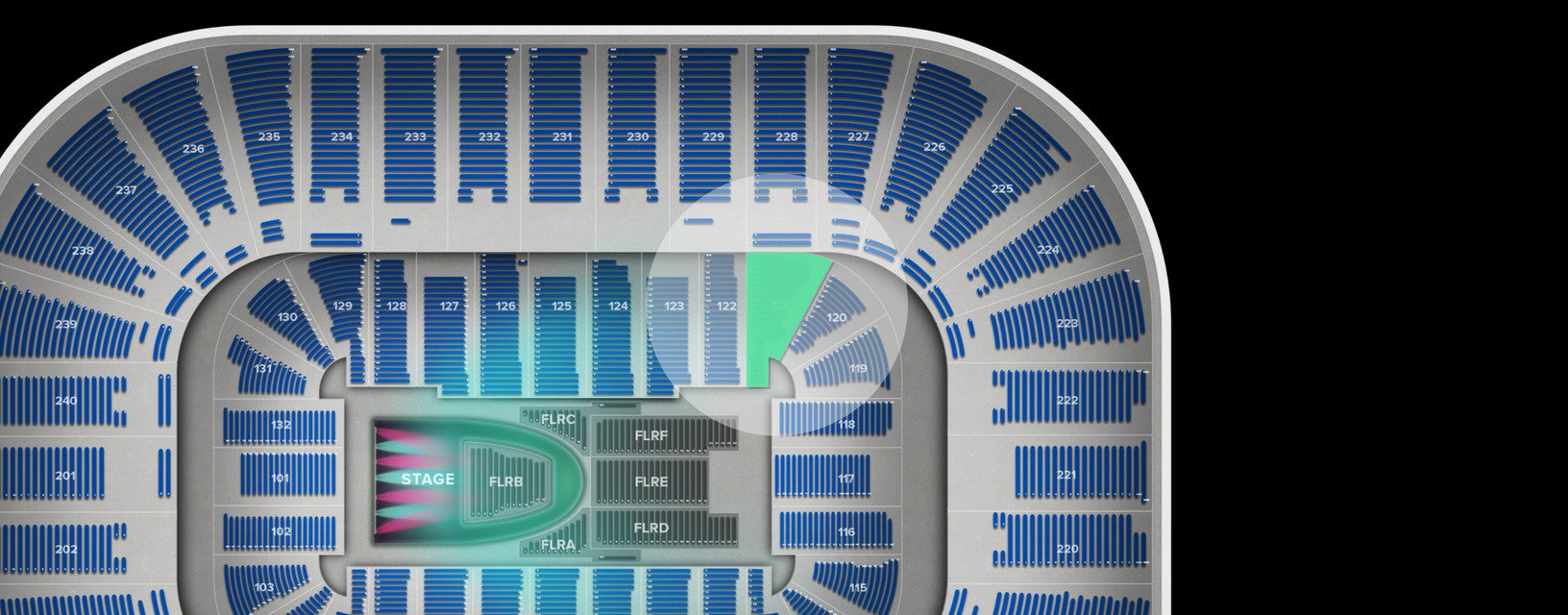 Seat view from Lower
