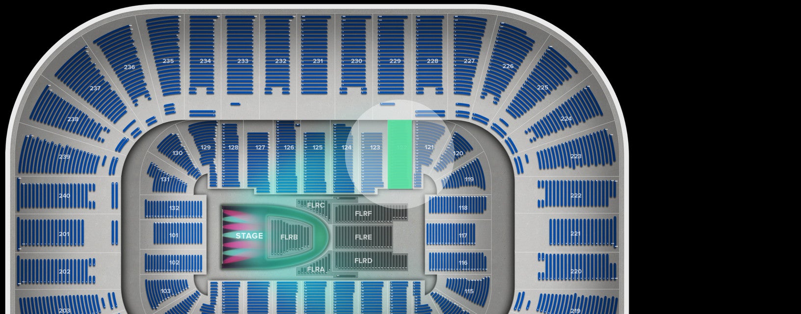 Seat view from Lower