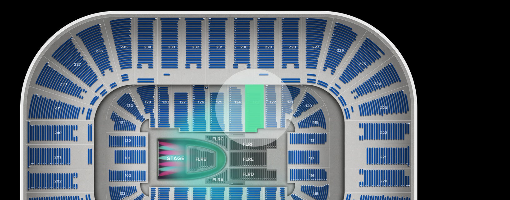 Seat view from Lower