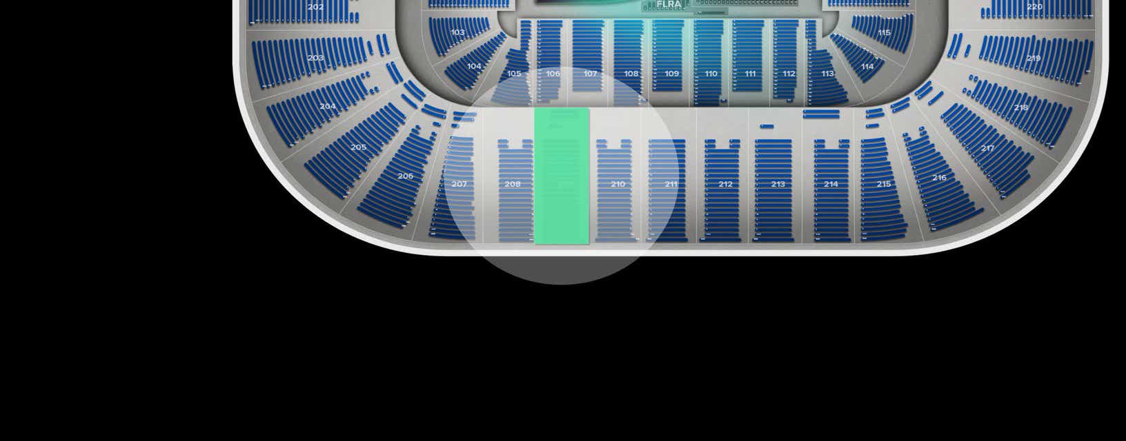 Seat view from Upper