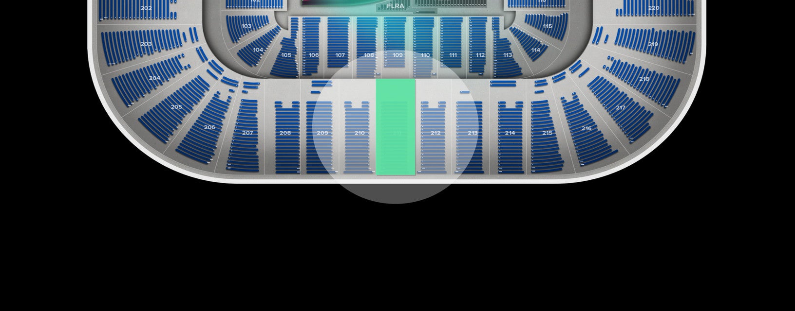 Seat view from Upper