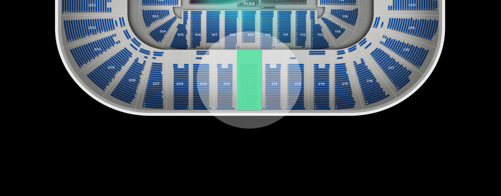Seat view from Upper