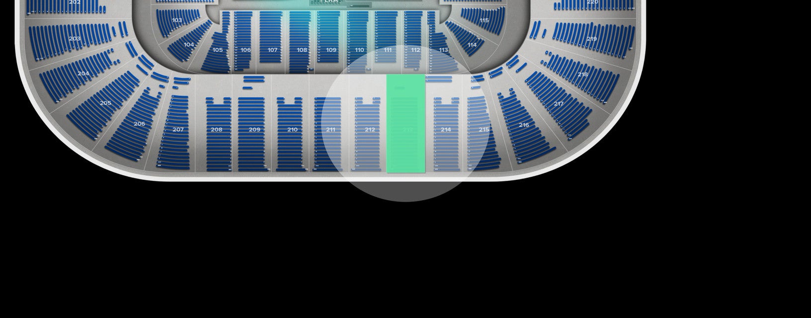 Seat view from Upper