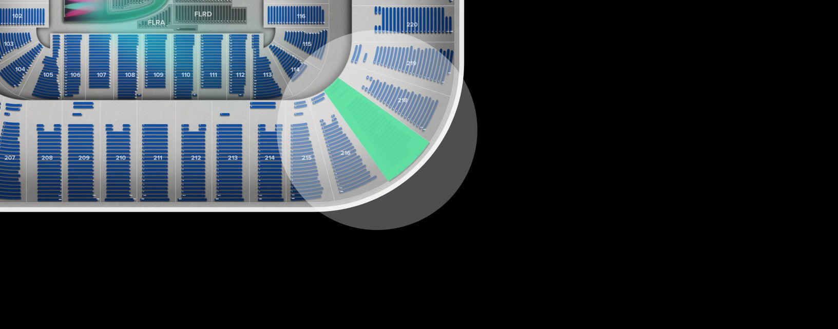 Seat view from Upper