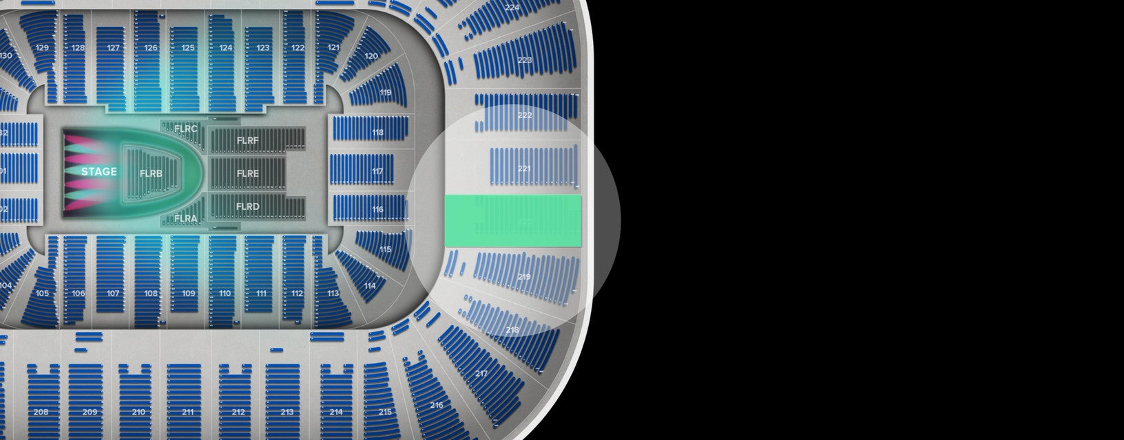 Seat view from Upper