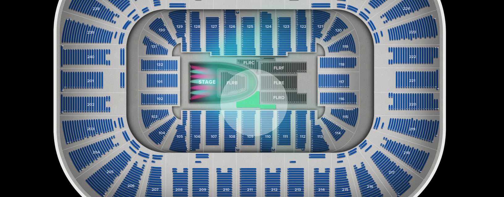 Seat view from 