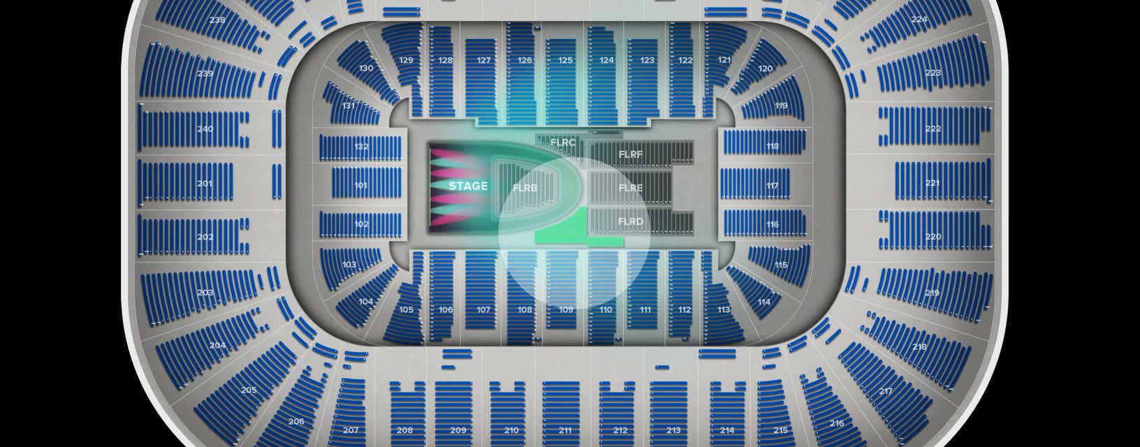 Seat view from