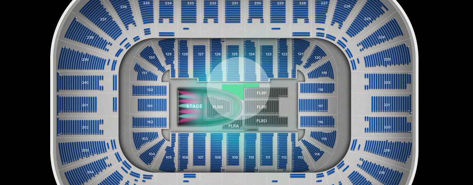 Seat view from 
