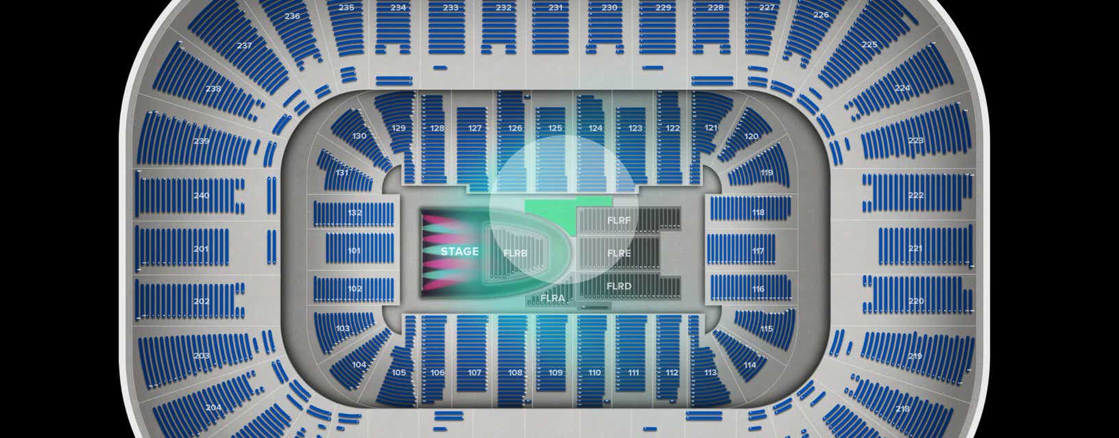 Seat view from