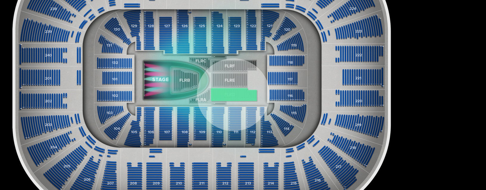 Seat view from Floor