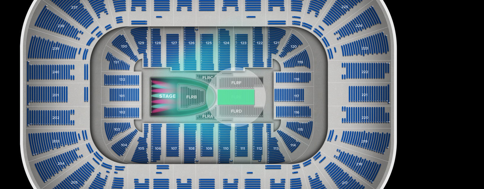 Seat view from 