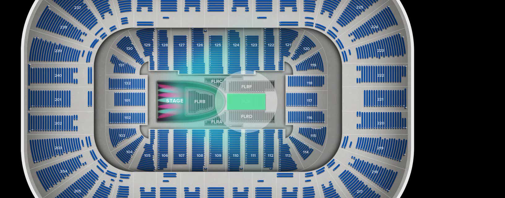 Seat view from