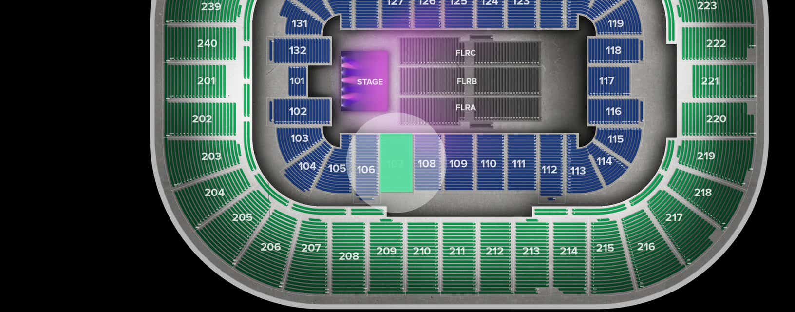 Seat view from Lower