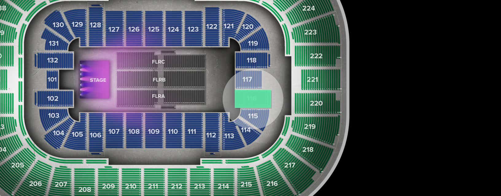 Seat view from Lower