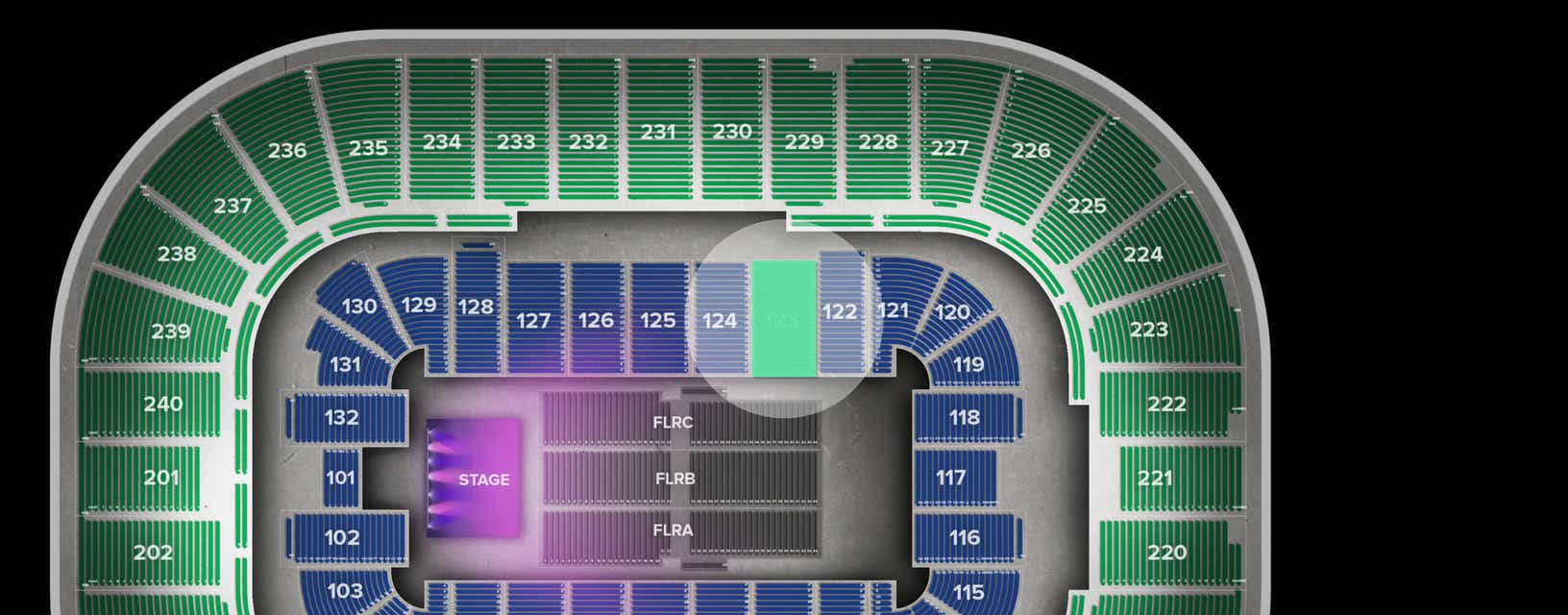 Seat view from Lower