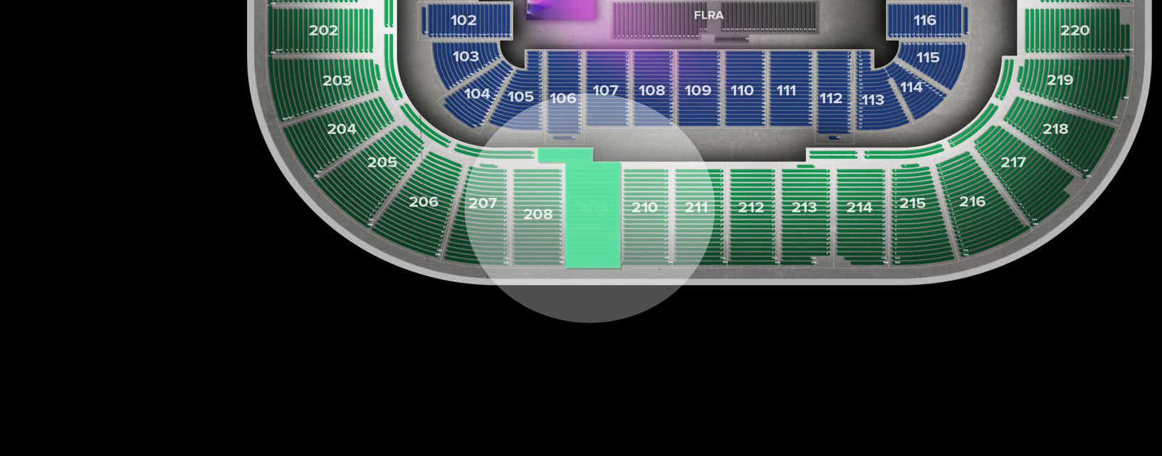 Seat view from Upper