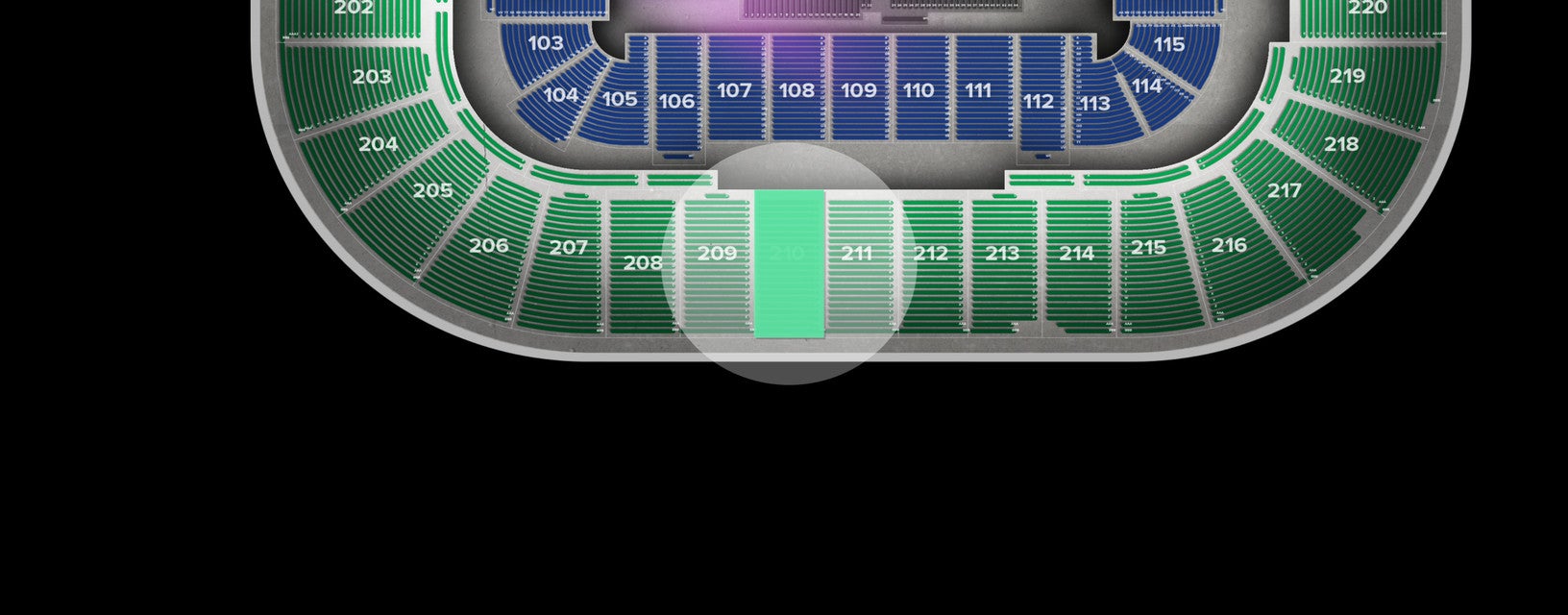 Seat view from Upper