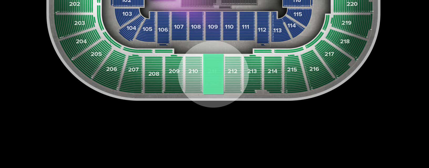 Seat view from Upper
