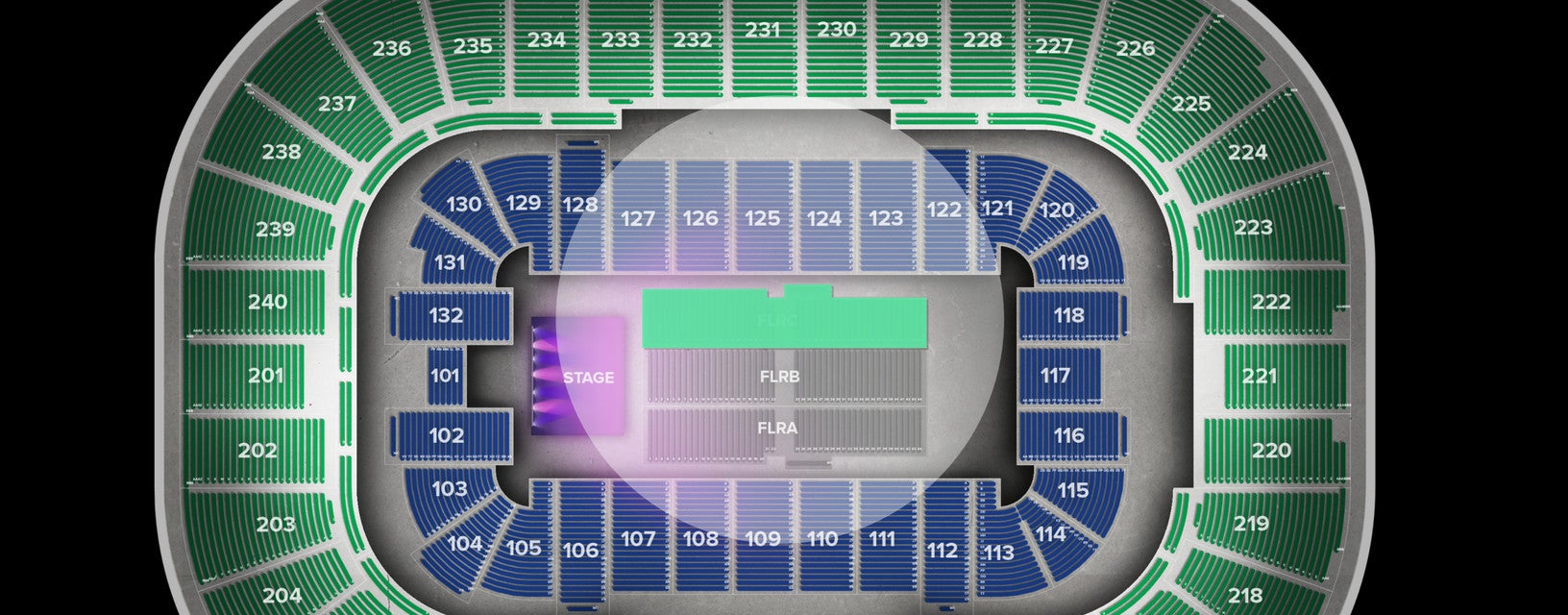 Seat view from Floor