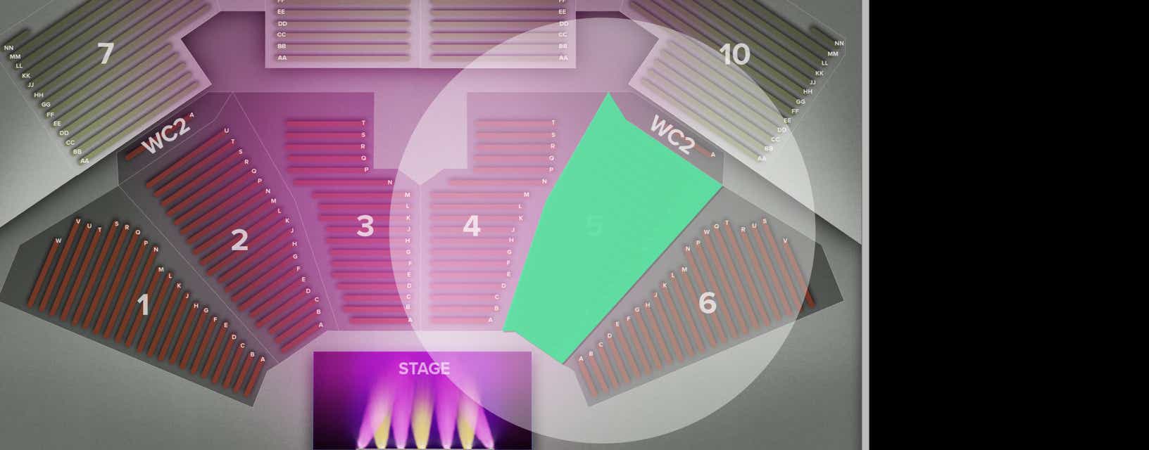 Seat view from Section