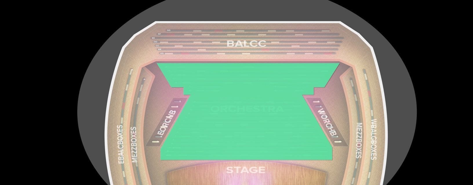 Seat view from Orchestra