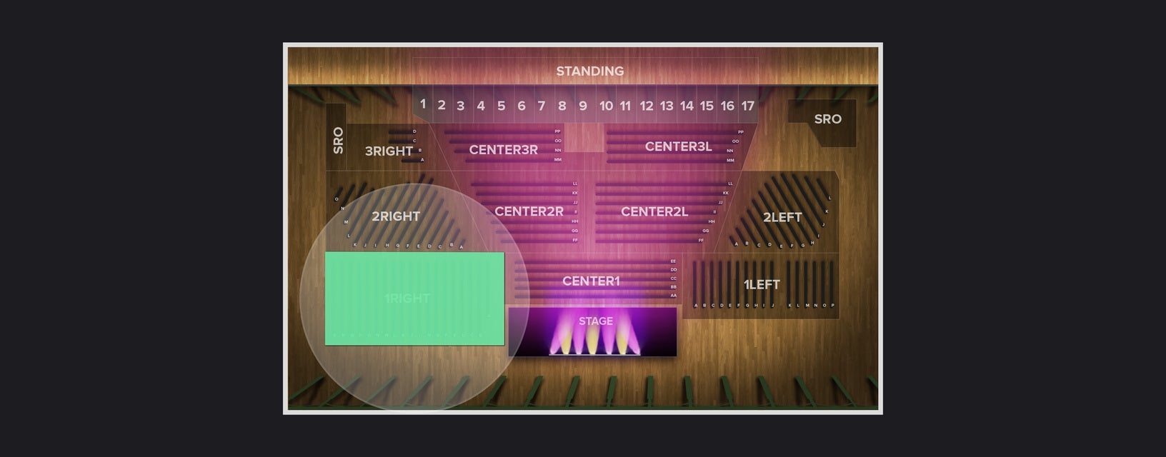 Seat view from Right