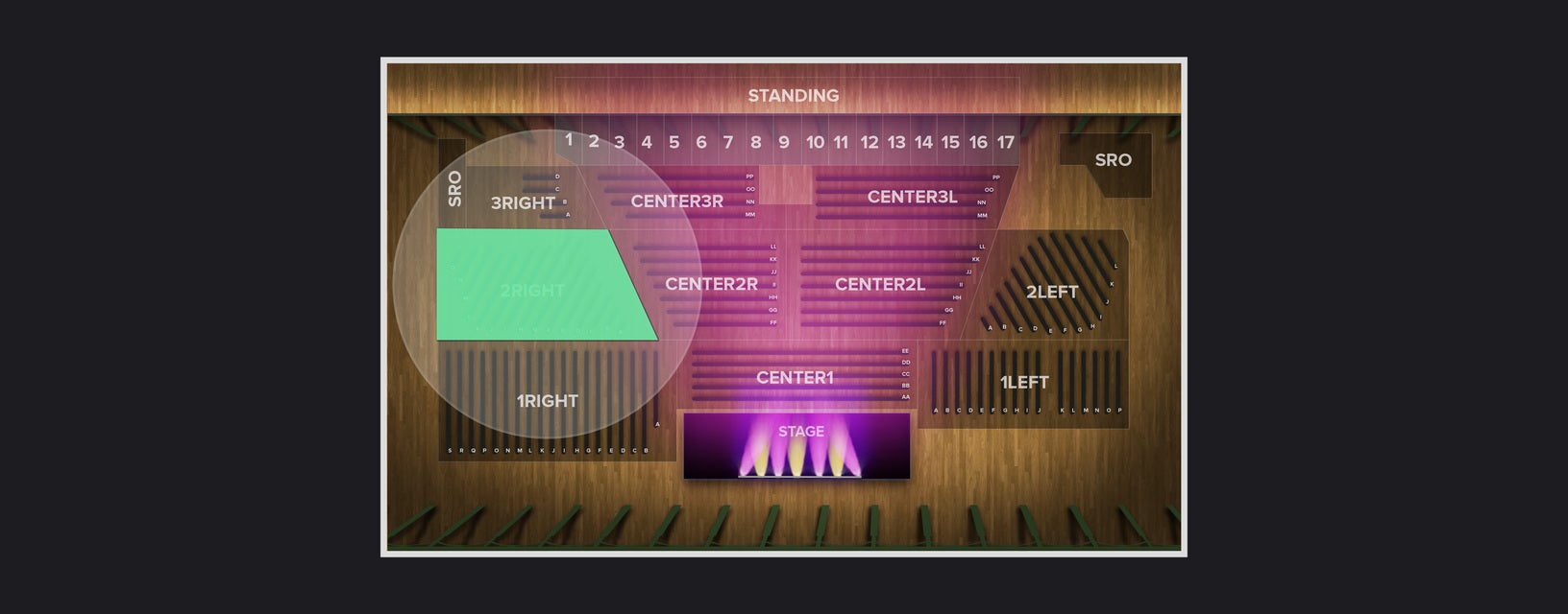 Seat view from Right