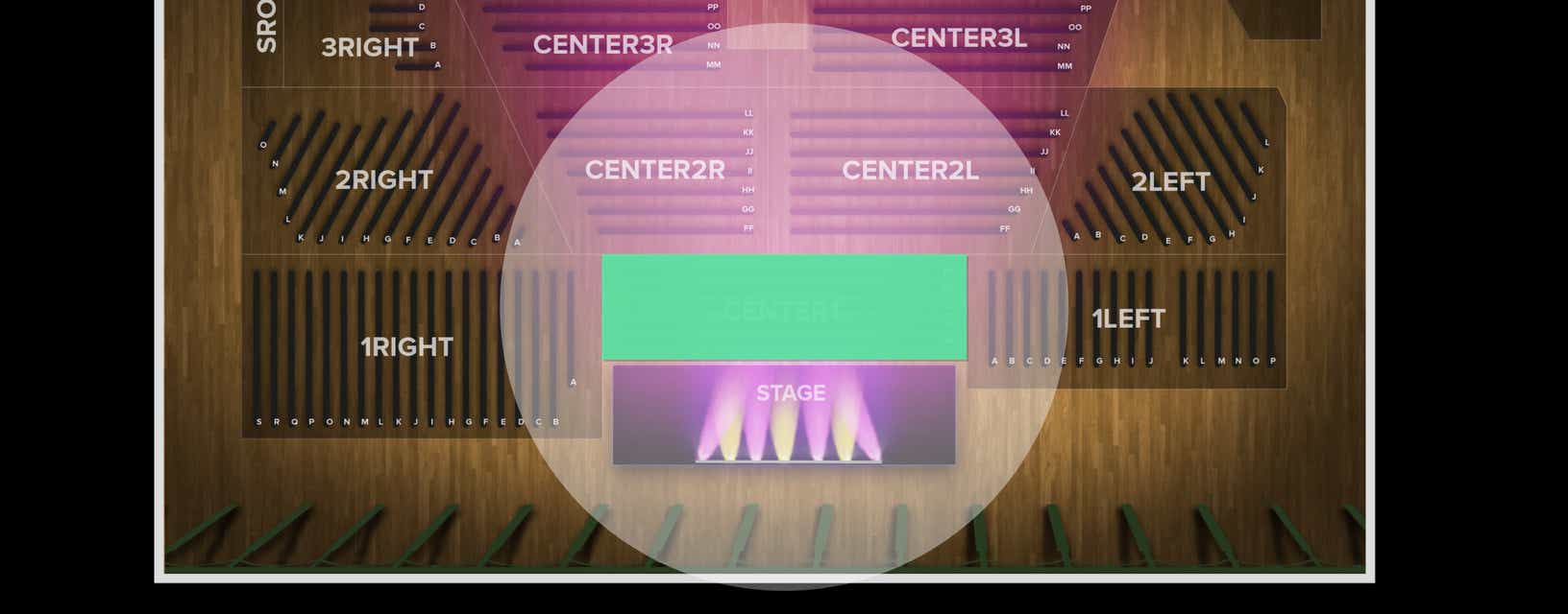Seat view from Center