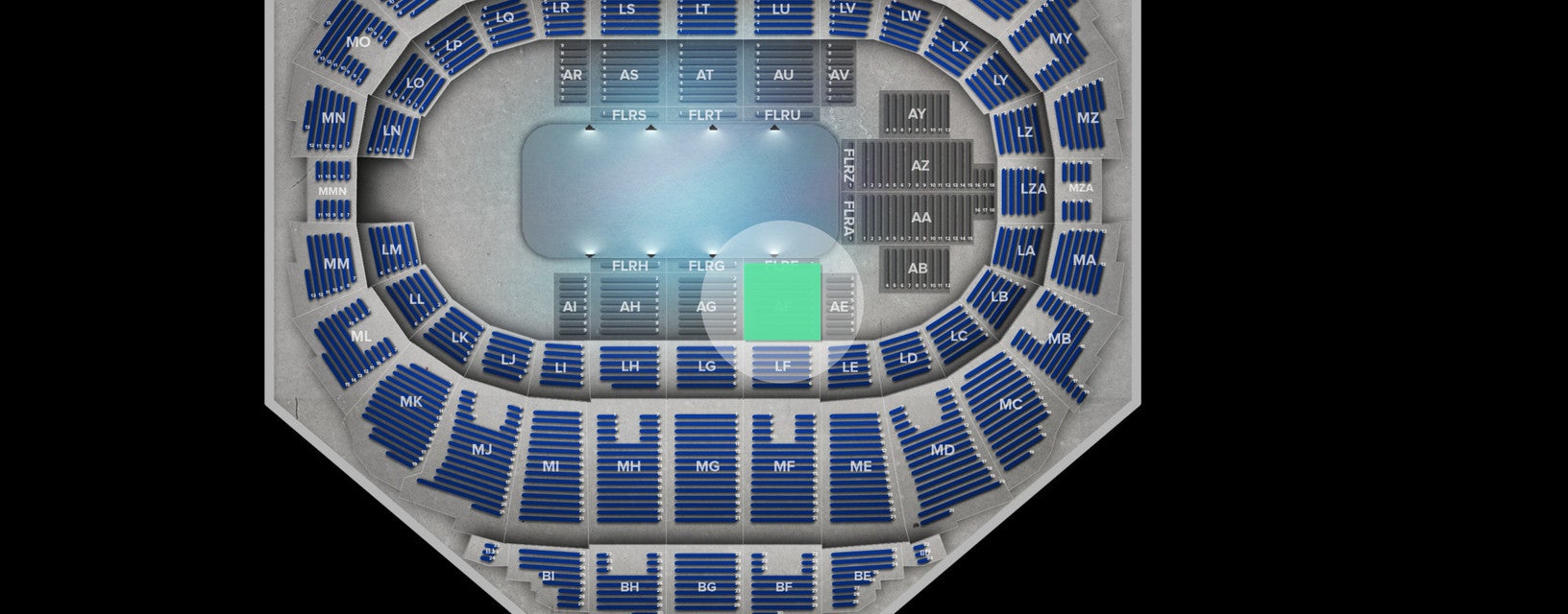 Seat view from Floor