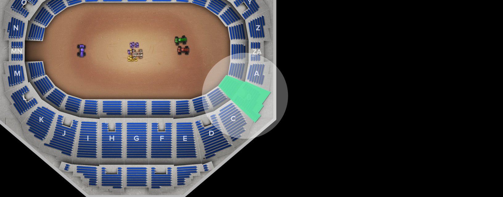 Seat view from Mezzanine