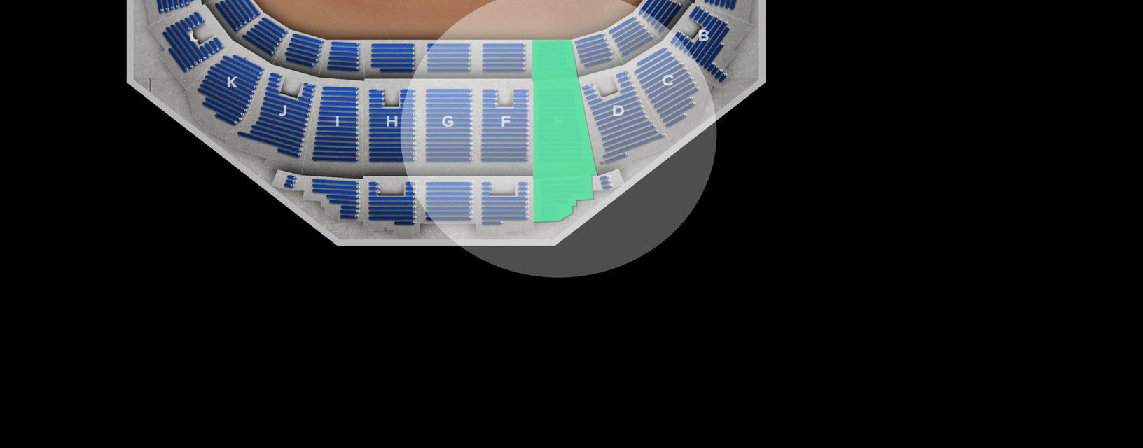 Seat view from Mezzanine