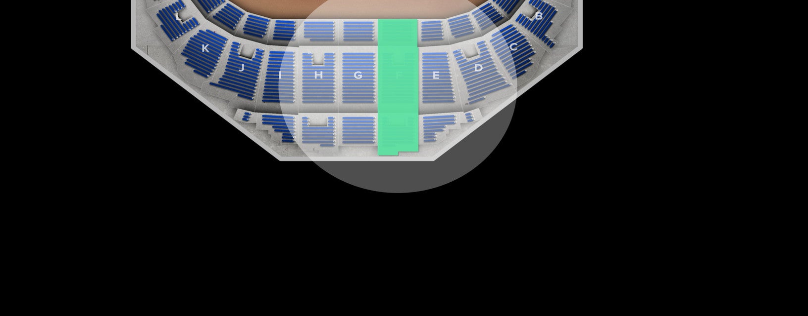 Seat view from Mezzanine